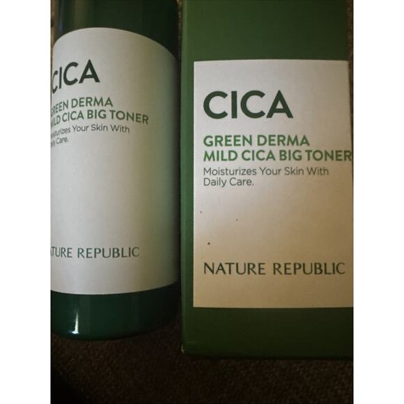 NATURE REPUBLIC Green Derma Mild Cica Big Toner 20ml Korean Cosmetics NIB - Picture 2 of 4